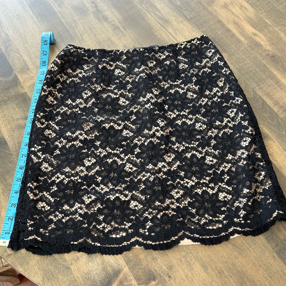 INC black lace mini skirt